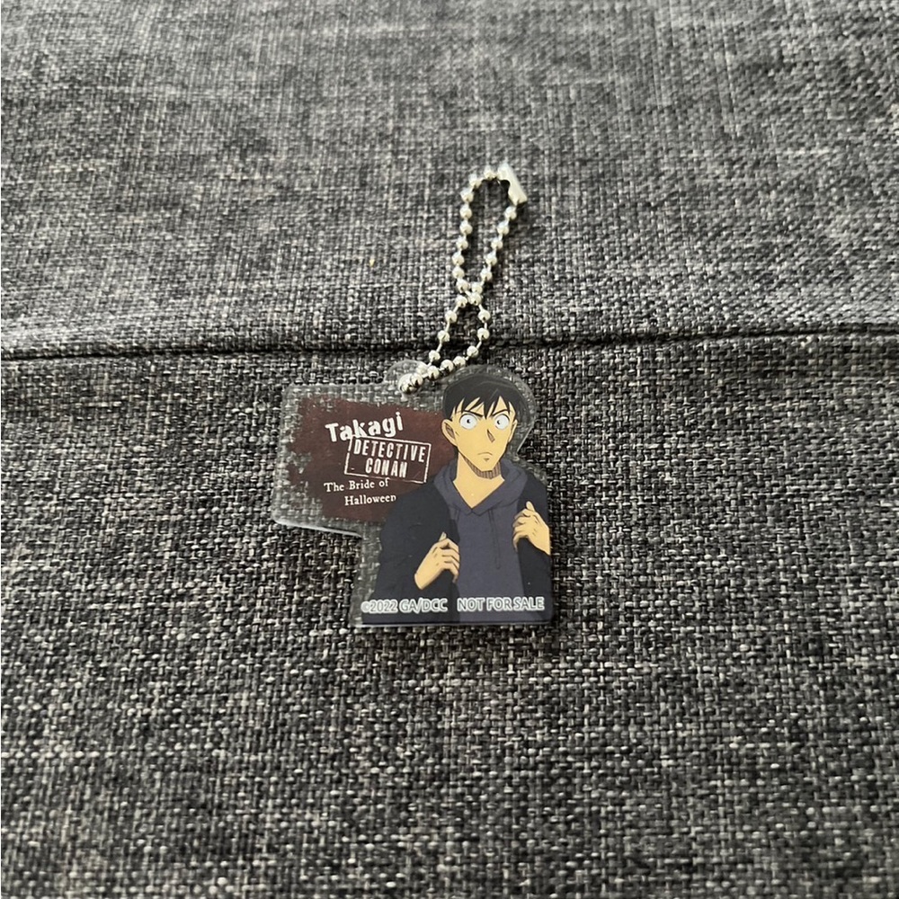 🔥🌟3/$15 Detective Conan rubber charm keychain
